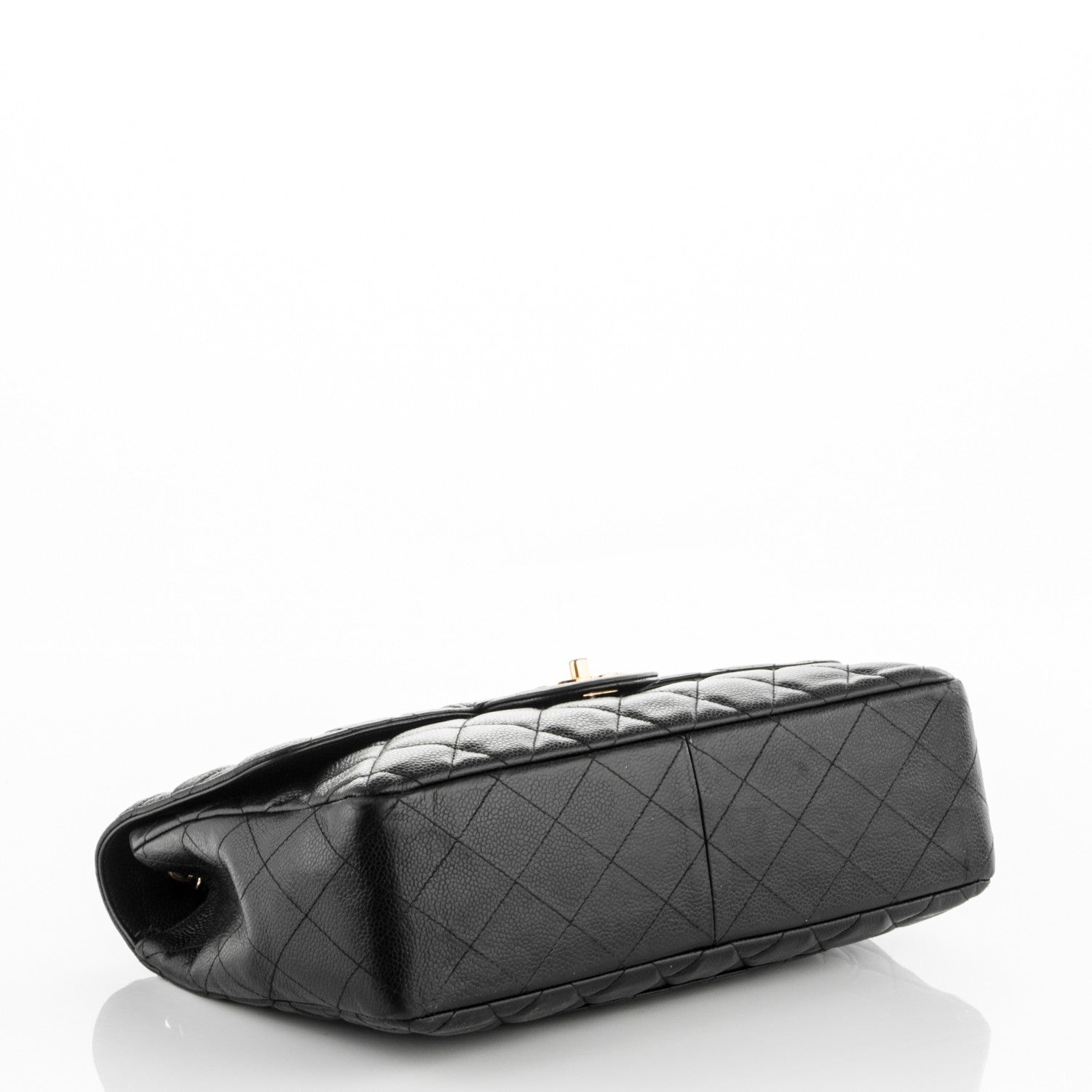 Chanel Caviar Quilted Jumbo Single Flap Black 4 of 10