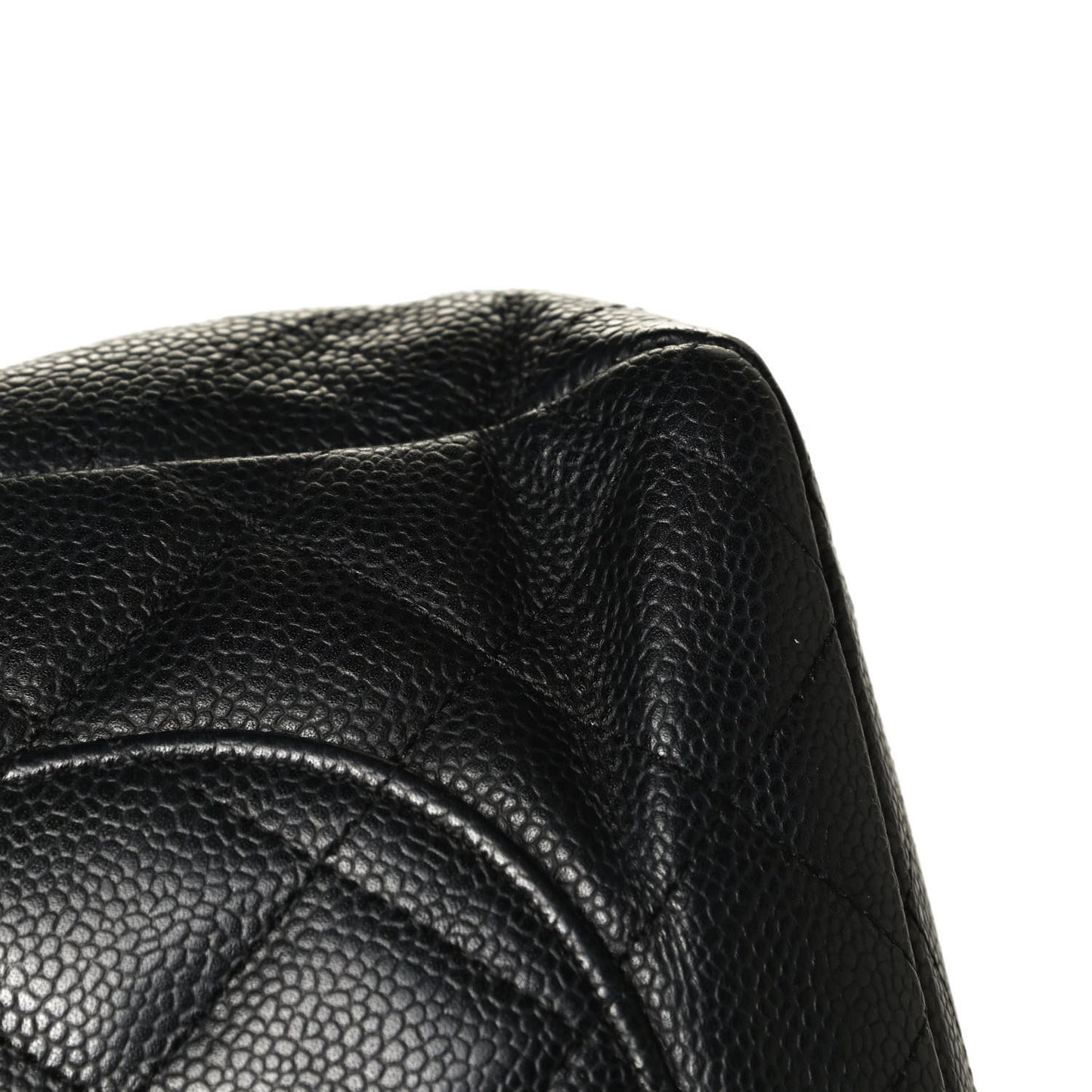 Caviar Quilted Jumbo Single Flap Black