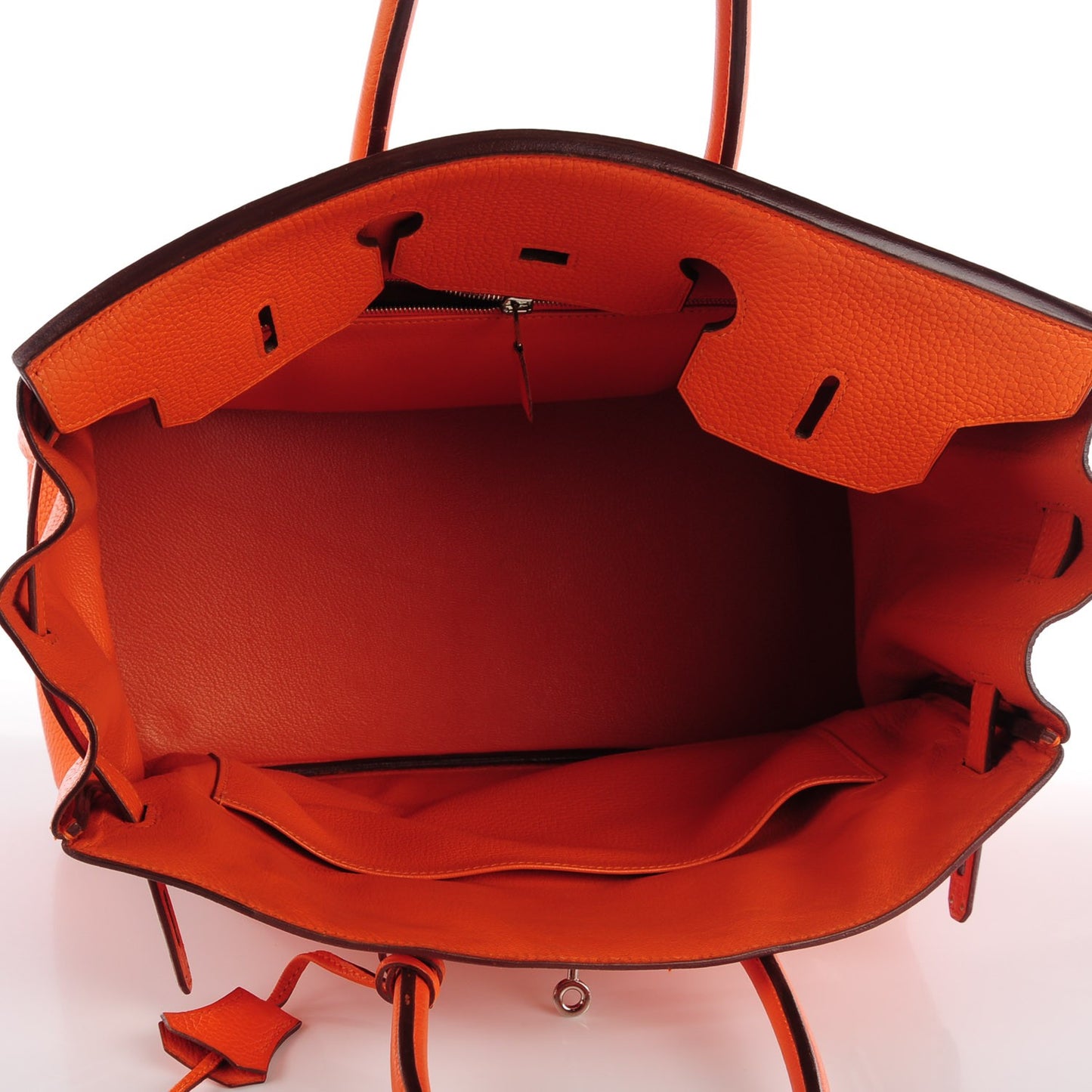 Taurillon Clemence Birkin 35 Orange