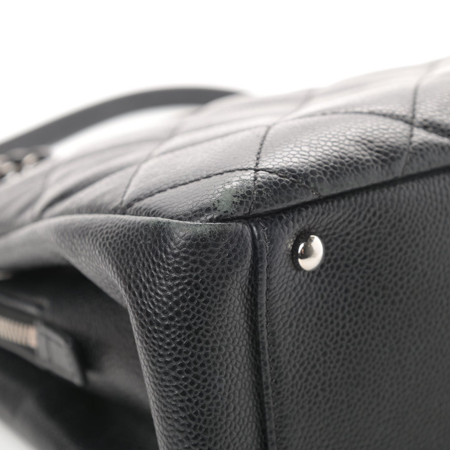 Caviar Quilted Timeless CC Soft Tote Black