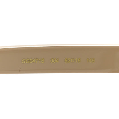 Gucci Acetate Oversize Square Frame GG0471S Sunglasses Light Beige 5 of 8