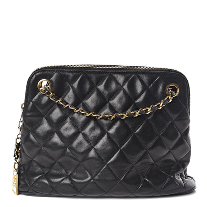 Chanel Lambskin Quilted Shoulder Bag Black 1 of 12