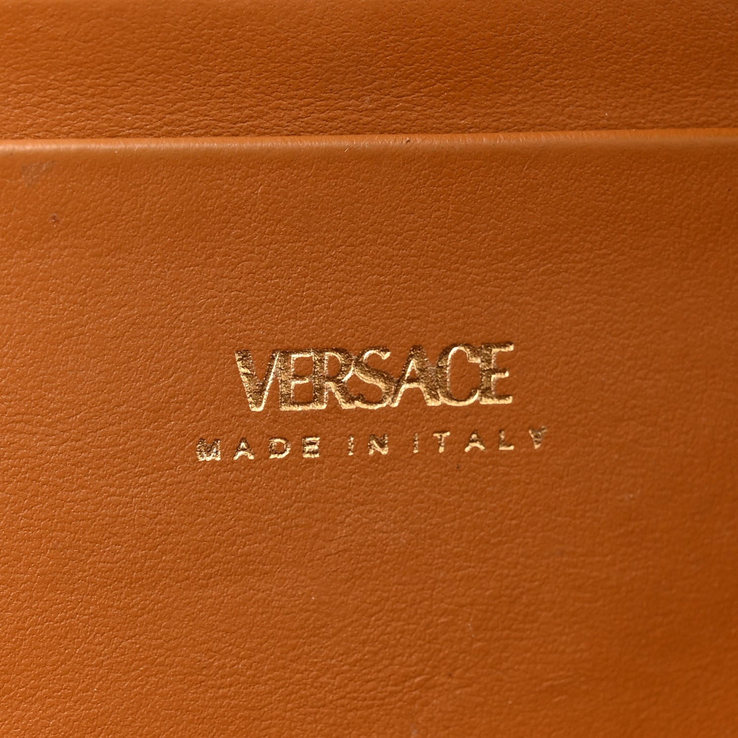 Versace Grained Calfskin Greca Belt Bag Brown 6 of 19
