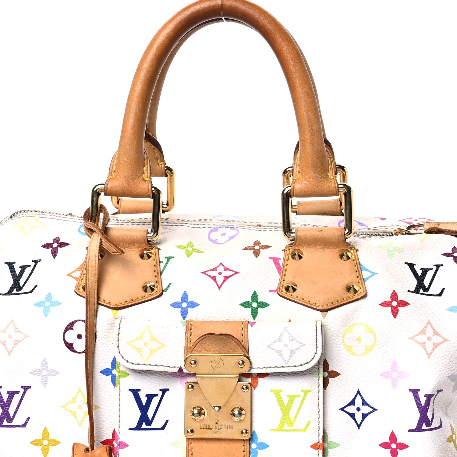 Louis Vuitton Monogram Multicolor Speedy 30 White 8 of 12