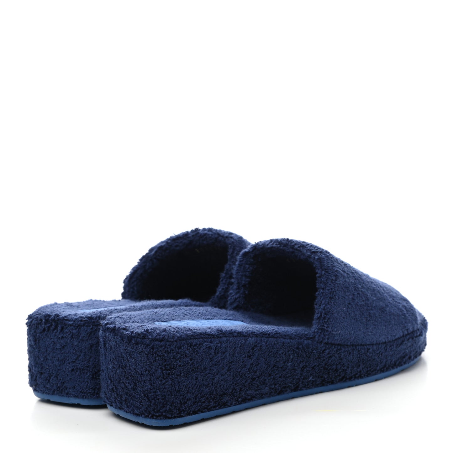 Terry CC Flat Mules Sandals 38 Dark Navy Blue