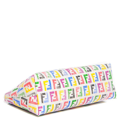 Fendi Zucchino Spalmati FF Multicolor Cosmetic Pouch White Multicolor 4 of 9