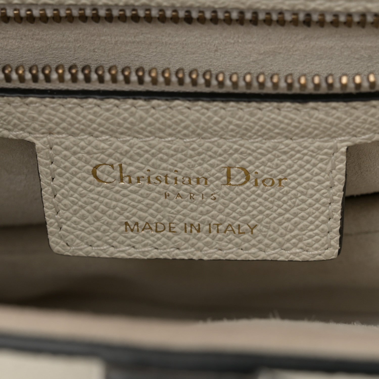 Christian Dior Grained Calfskin Saddle Bag White 6 of 13