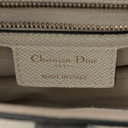 Christian Dior Grained Calfskin Saddle Bag White 6 of 13