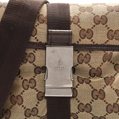 Gucci Monogram Waist Pouch Bag Dark Brown 8 of 10