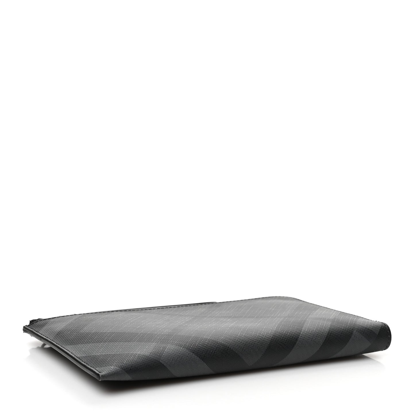 London Check Large Travel Wallet Black
