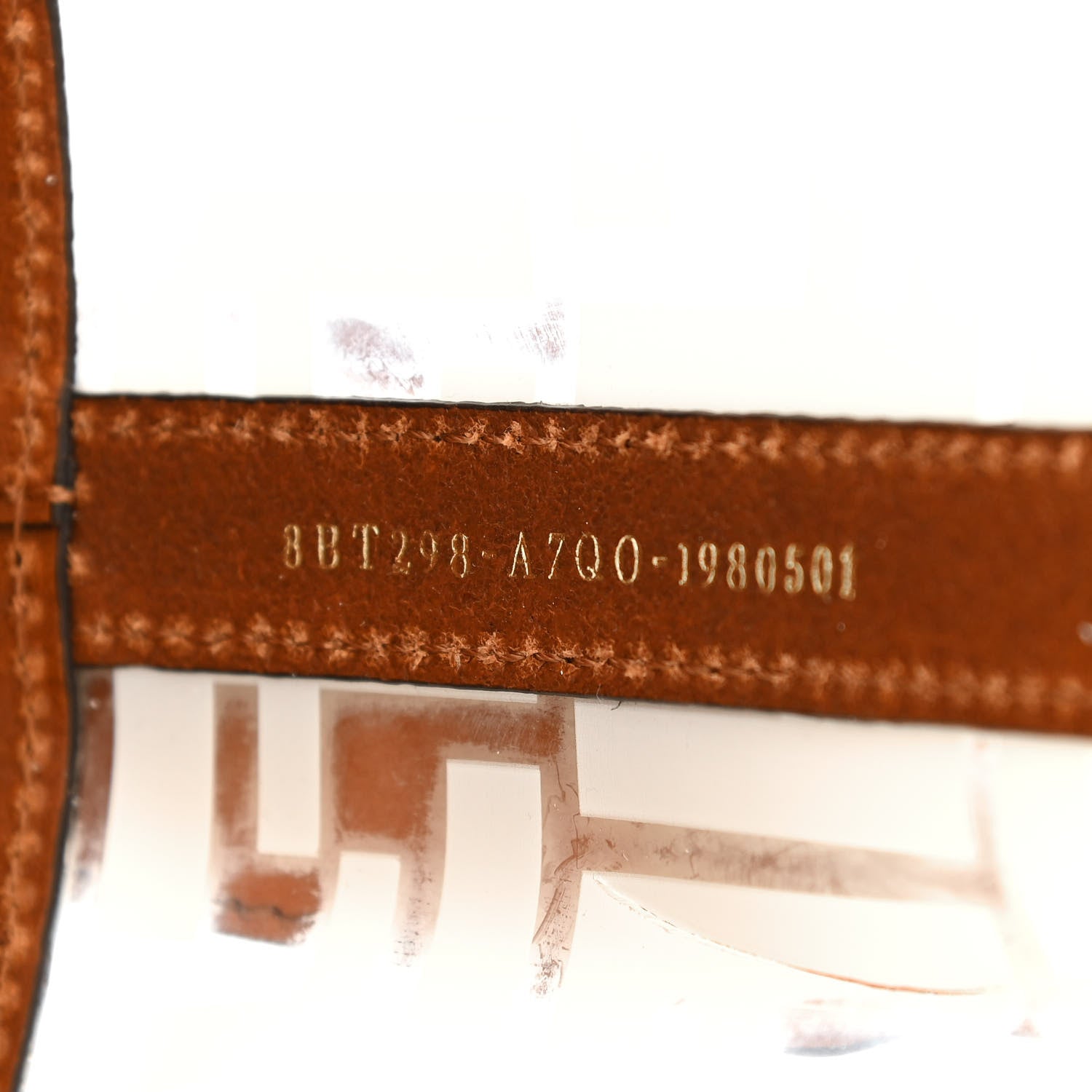 Fendi TPU FF Vitello Aura F is Fendi Grande Mon Tresor Bucket Bag White Cuoio 8 of 21