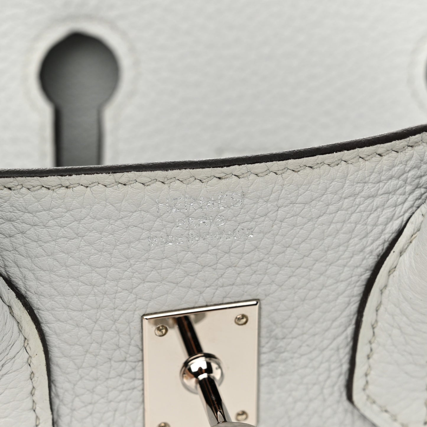 Togo Birkin 25 Gris Platine
