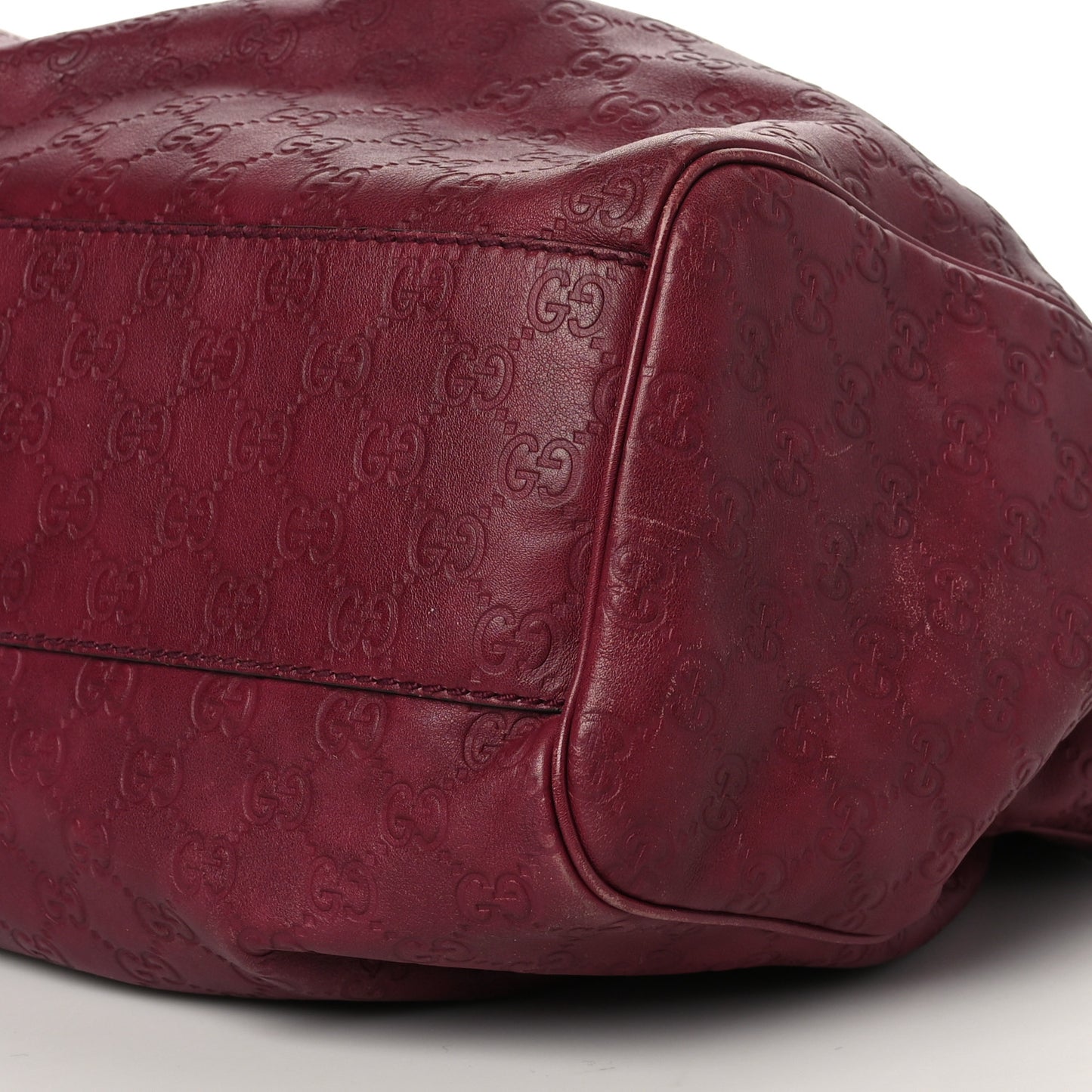 Guccissima Large Sukey Tote Red