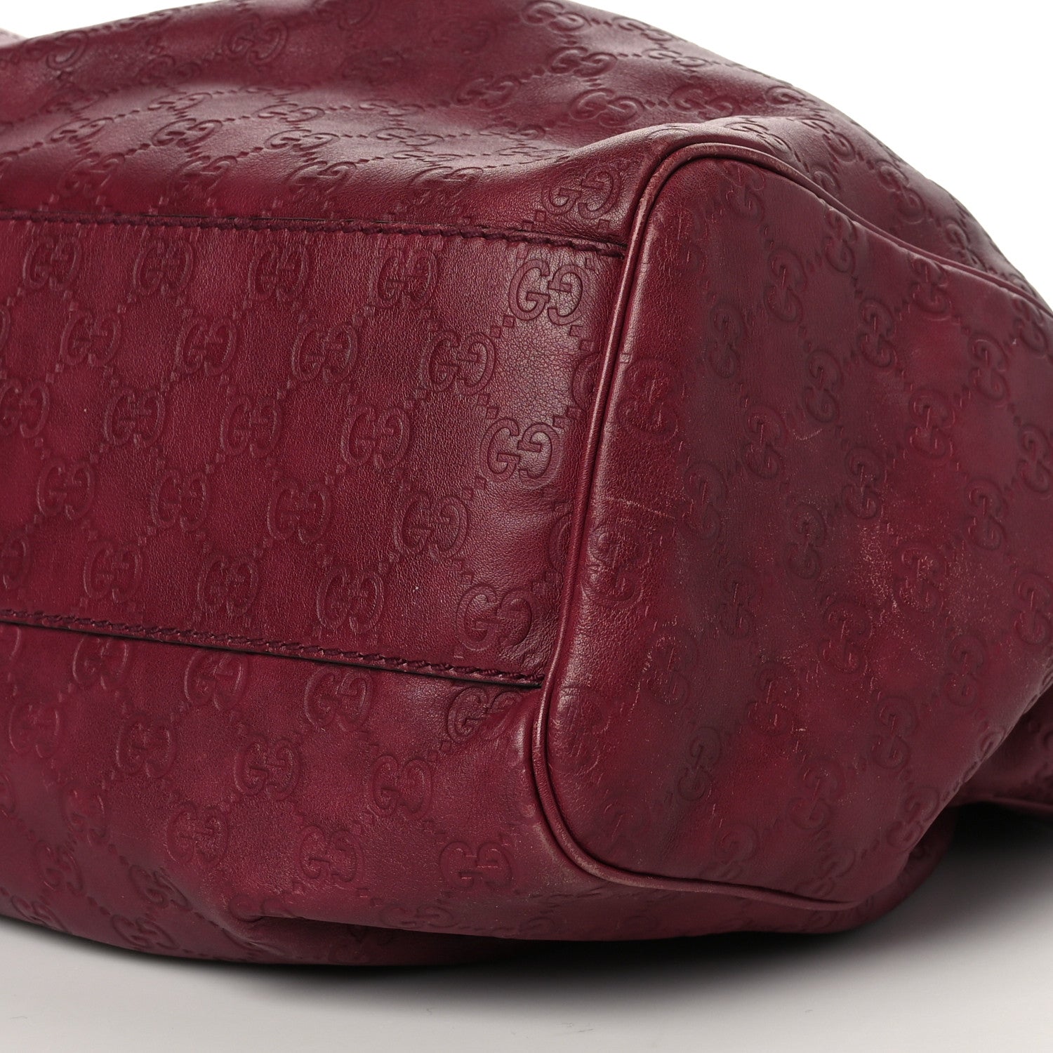 Gucci Guccissima Large Sukey Tote Red 9 of 9