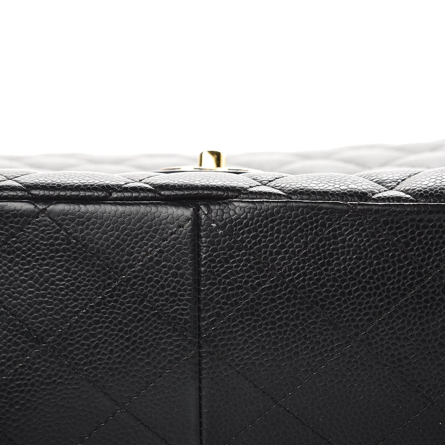 Caviar Quilted Jumbo Single Flap Black
