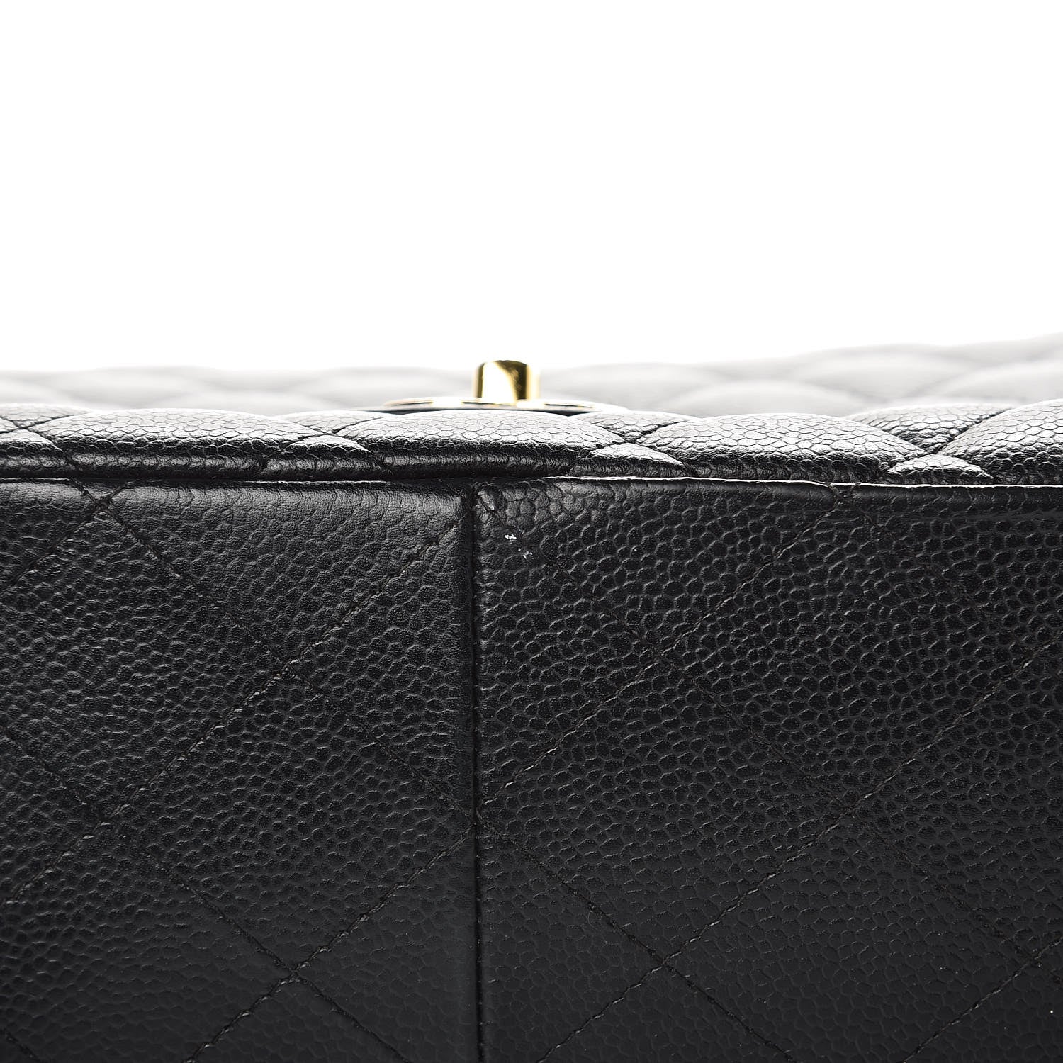Chanel Caviar Quilted Jumbo Single Flap Black 12 of 16