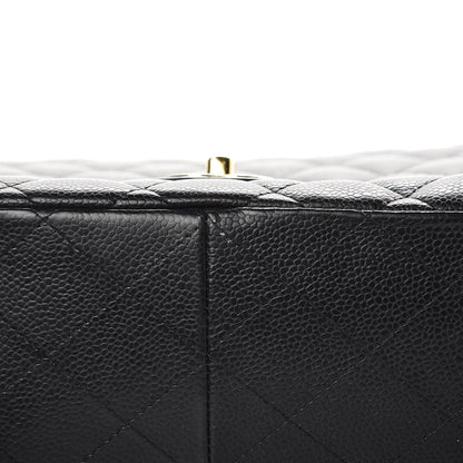 Chanel Caviar Quilted Jumbo Single Flap Black 12 of 16