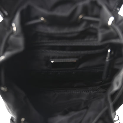 Prada Nylon Brushed Calfskin Mini Sling Backpack  Black 5 of 10