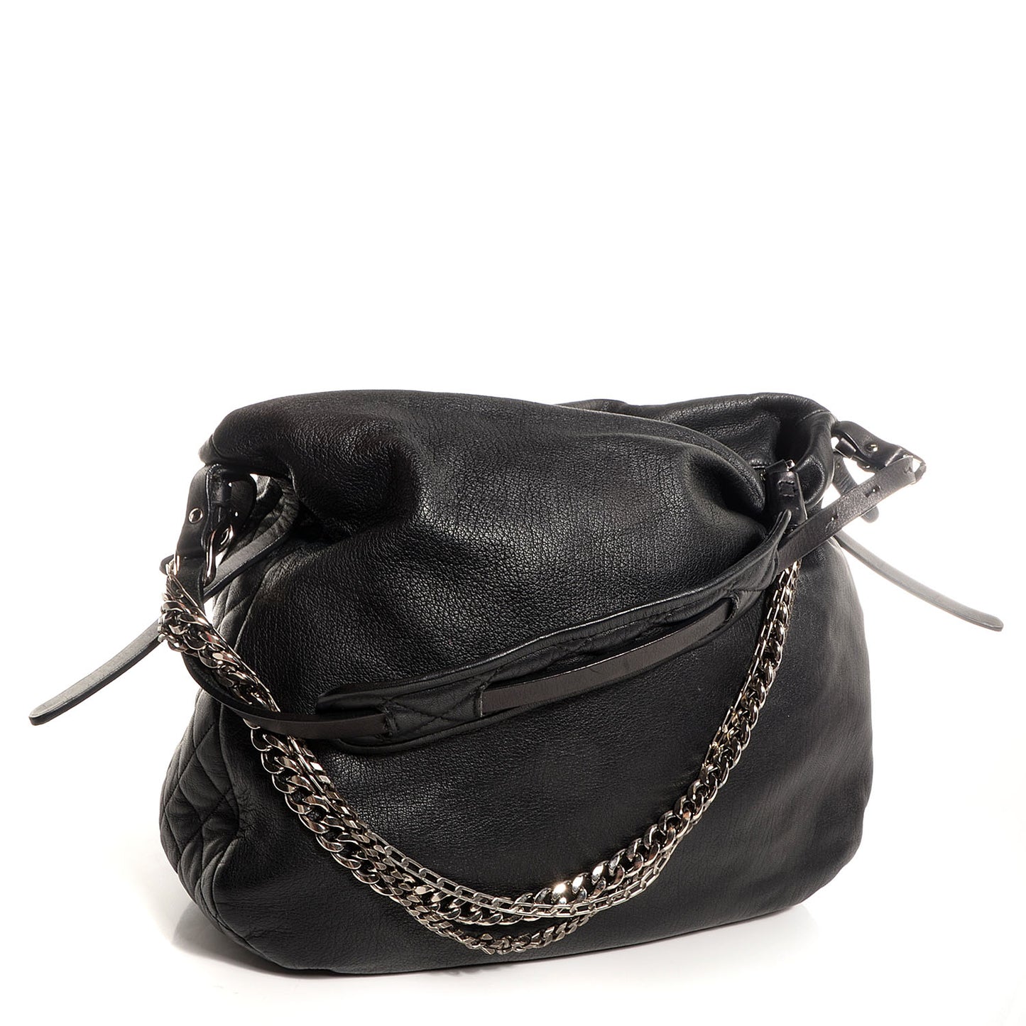 Leather Boho Biker Hobo Black