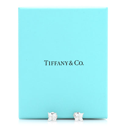 Tiffany Platinum Diamond .92ct Medium Victoria Earrings 5 of 5
