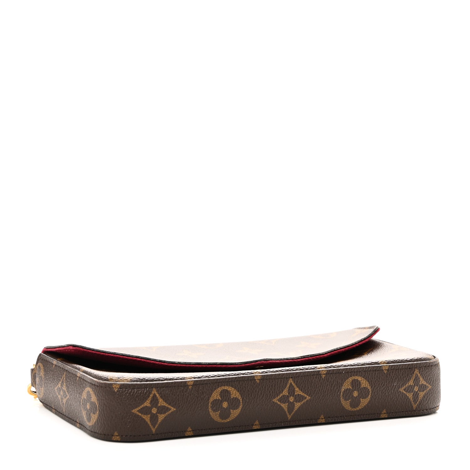 Louis Vuitton Monogram Pochette Felicie Chain Wallet Fuchsia 5 of 11