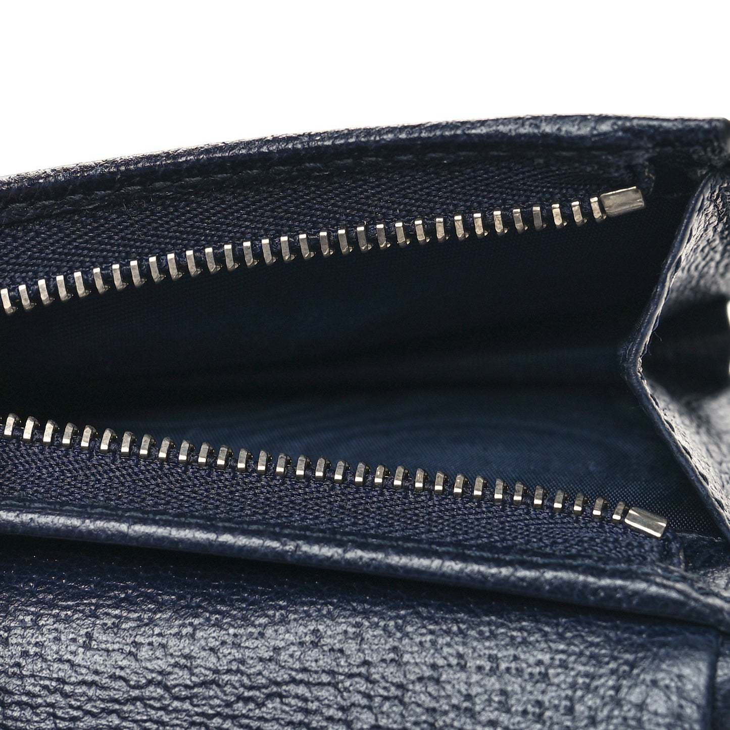 GG Supreme Monogram Textured Dollar Calfskin Web Ophidia Card Case Beige Blue