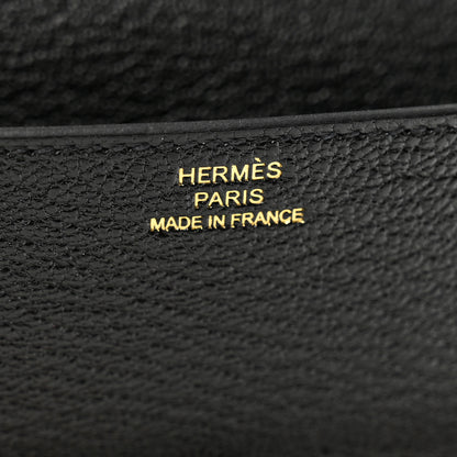 Hermes Chevre Mysore Roulis Slim Wallet Black 6 of 7