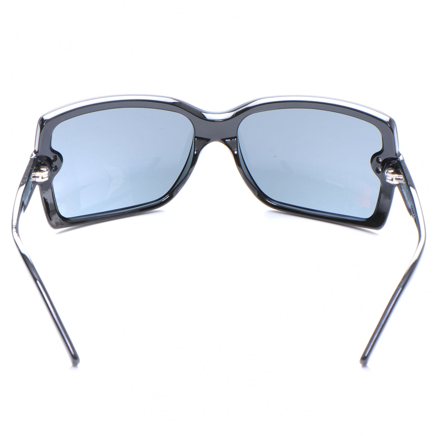 Chanel CC Logo Sunglasses Clear 5065 Black 4 of 5