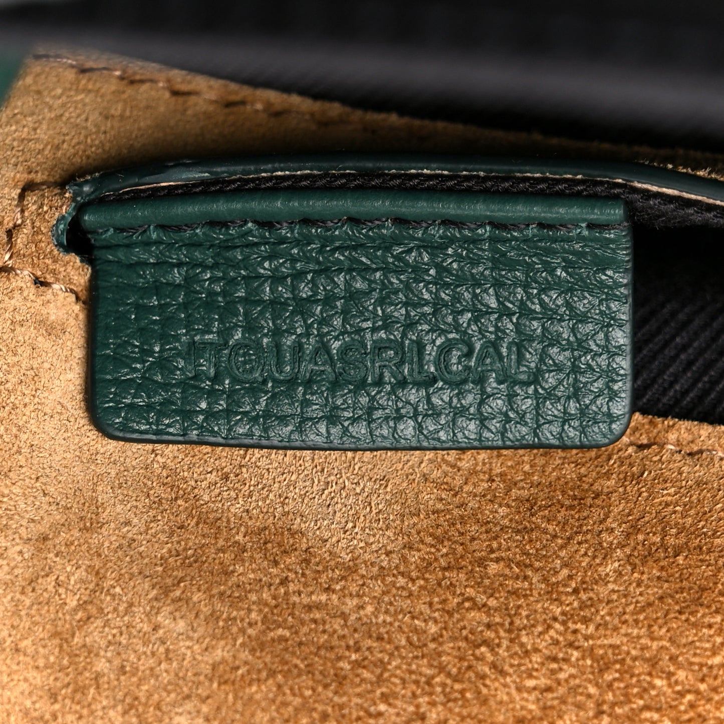 Derby Calfskin House Check Small Macken Crossbody Bag Green