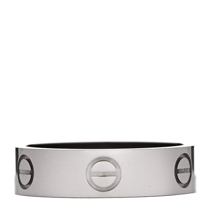 Cartier 18K White Gold 5.5mm LOVE Ring 58 8.25 1 of 5