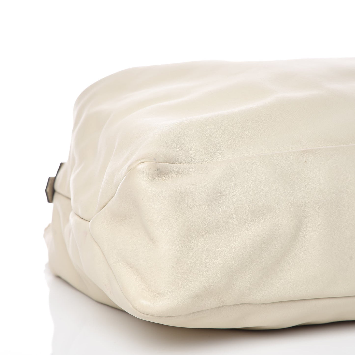Calfskin Large Horsebit Chain Hobo Ivory
