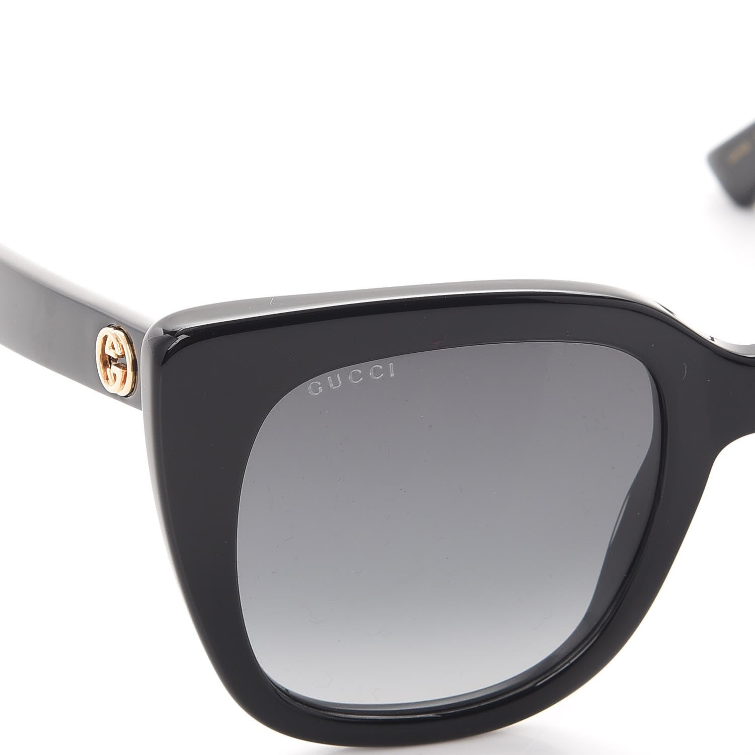 Gucci Cat Eye Sunglasses GG 0163/S Black 8 of 8
