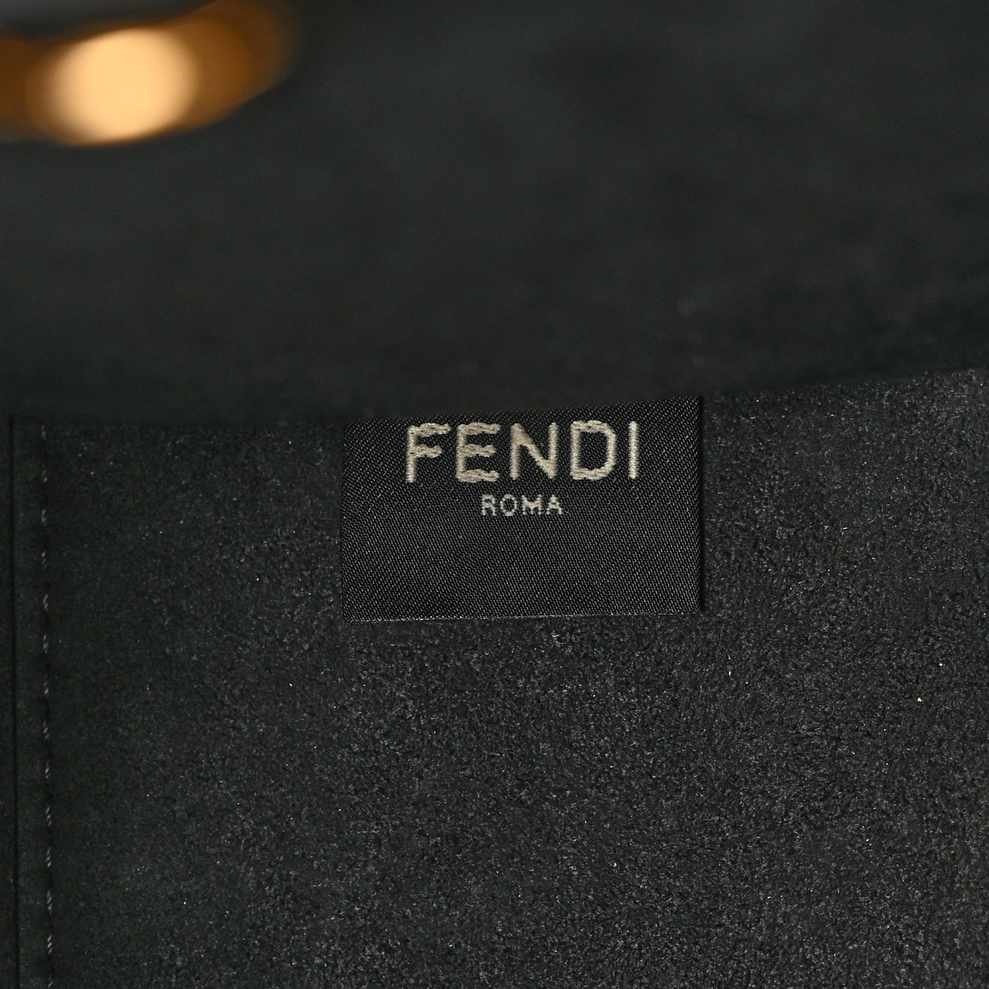 Vitello Plexiglass FF Embossed Small Fendi Sunshine Shopper Tote Black