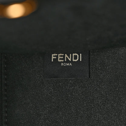Fendi Vitello Plexiglass FF Embossed Small Fendi Sunshine Shopper Tote Black 6 of 9