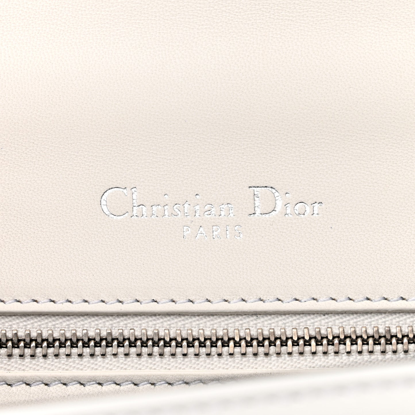 Patent Micro-Cannage Small Diorama Flap Bag White