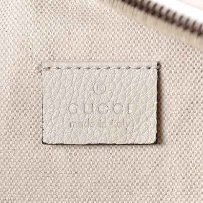 Gucci Grained Calfskin Logo Belt Bag White 8 of 9