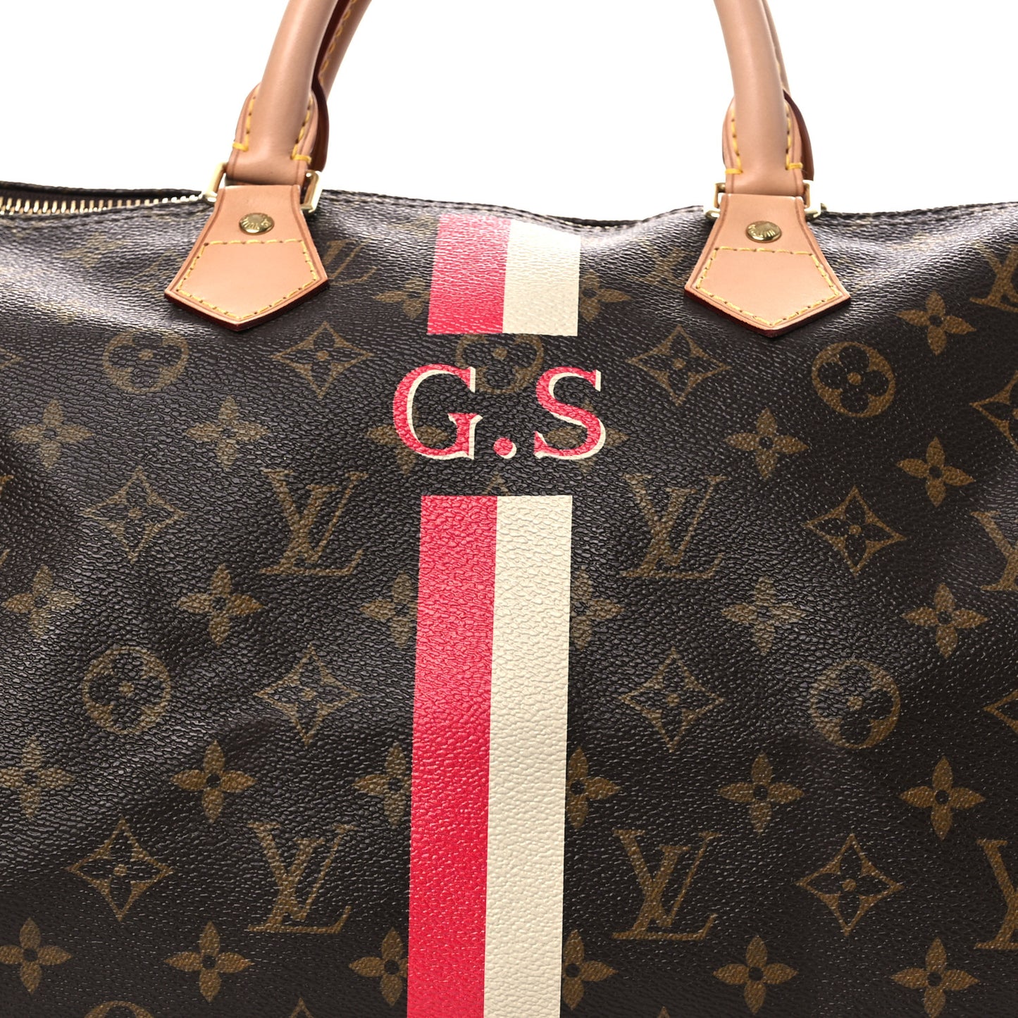 Monogram My LV Heritage Speedy 35 Rouge White