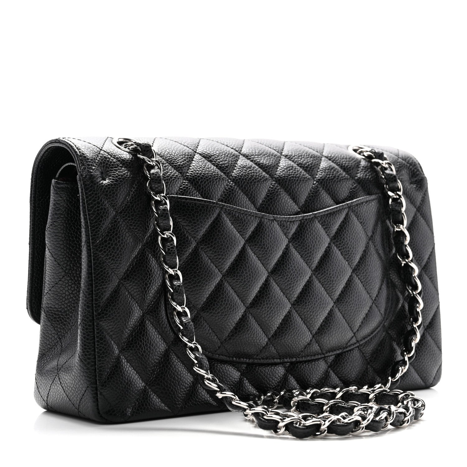 Chanel Caviar Quilted Medium Double Flap Black 3 of 11