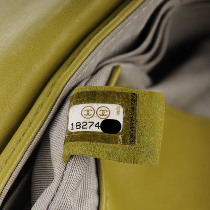 Chanel Lambskin Half Moon Wallet On Chain WOC Green 8 of 11