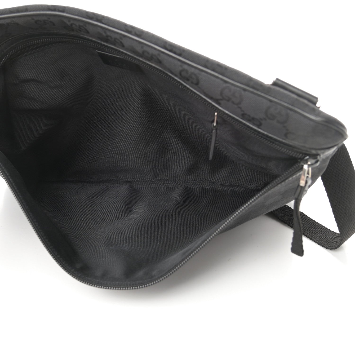 Gucci Monogram Messenger Bag Black 5 of 10