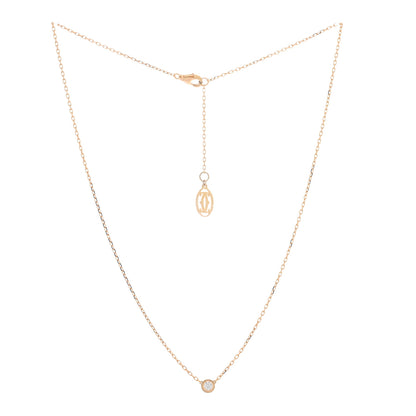 Cartier 18K Pink Gold Diamond SM D'Amour Pendant Necklace 3 of 5
