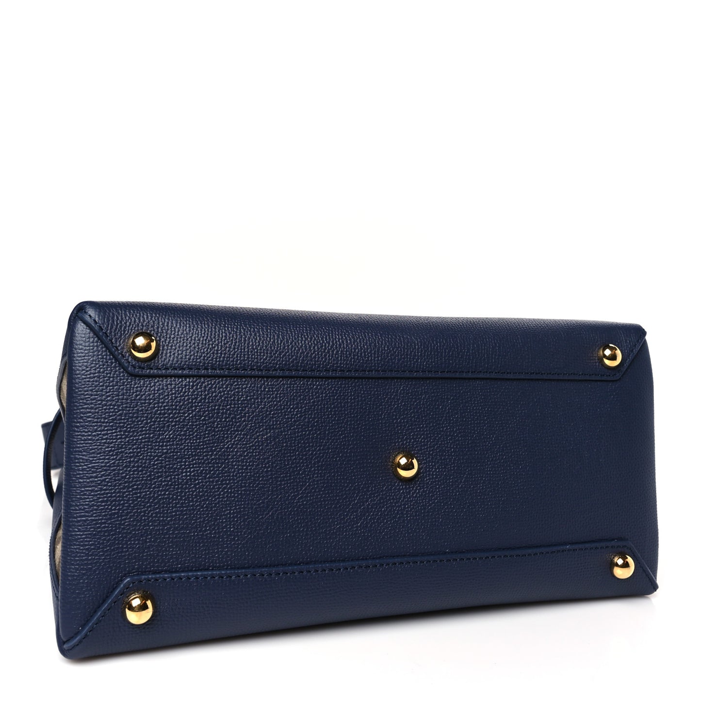 Derby Calfskin Vintage Check Medium Banner Tote Regency Blue