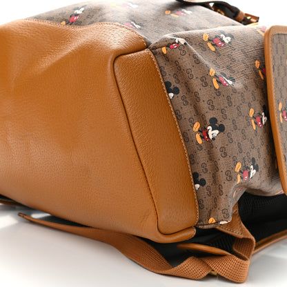 Gucci X DISNEY Mini Vintage GG Supreme Monogram Mickey Mouse Medium Backpack Beige Vintage Sun Oil 9 of 9