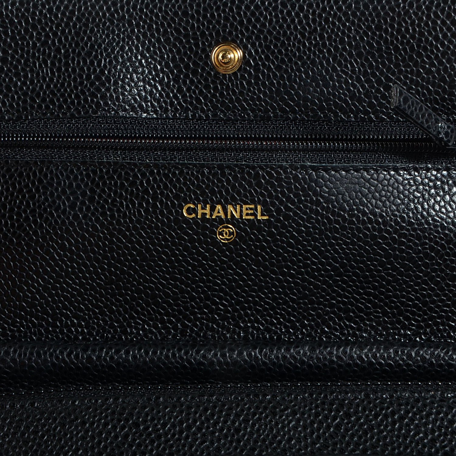 Chanel Caviar Quilted Wallet On Chain WOC Black 7 of 9