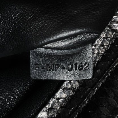 Celine Python and Suede Medium Trapeze Black 5 of 8