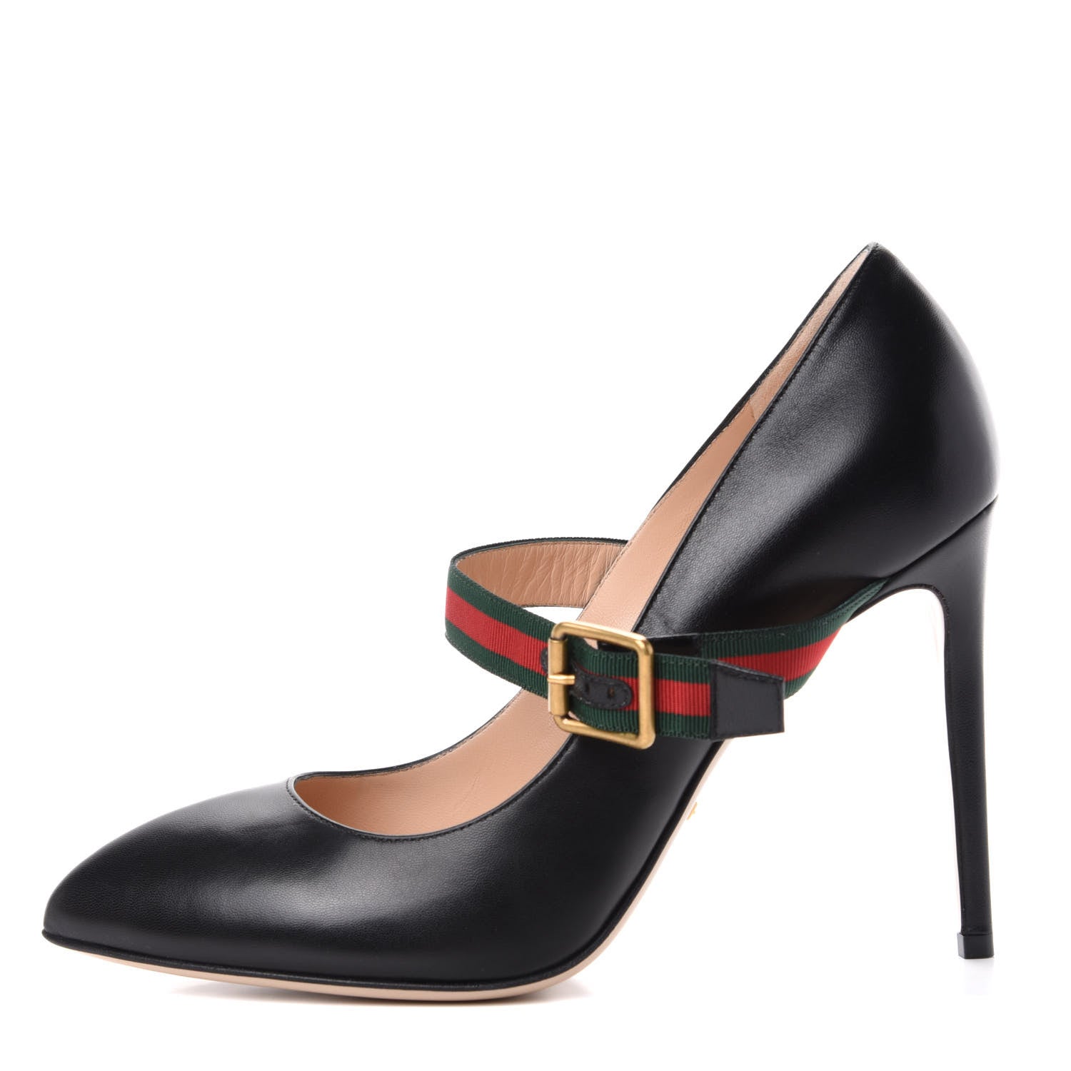 Gucci Malaga Kid Sylvie High Heel Pumps 41 Black 1 of 11