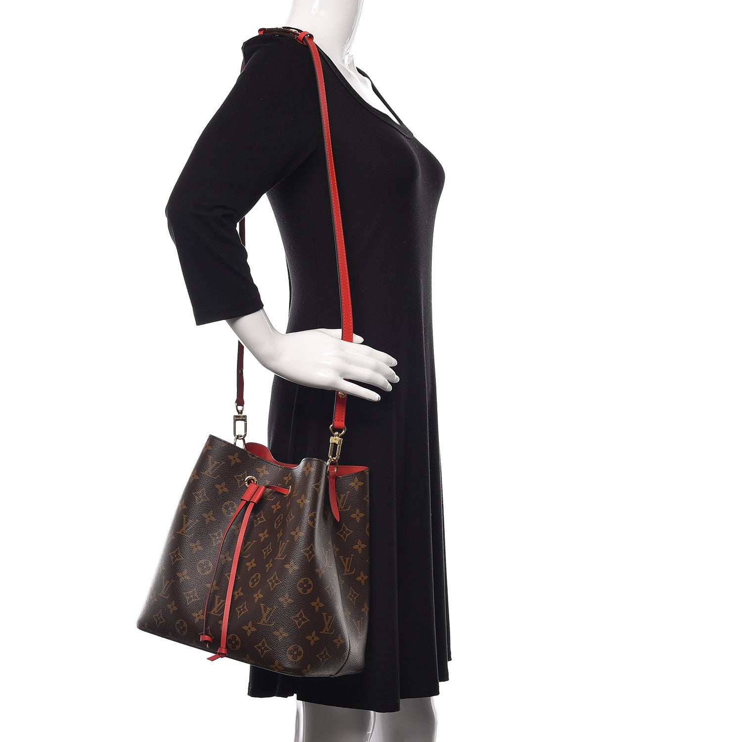 Louis Vuitton Monogram Neonoe MM Coquelicot 2 of 9