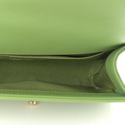 Chanel Calfskin Quilted Small Boy Flap Green 5 of 10