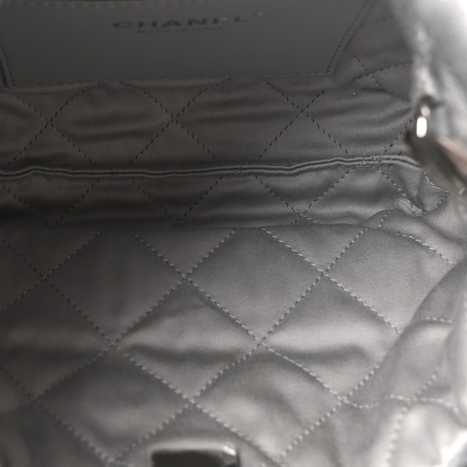 Chanel Metallic Lambskin Quilted Mini Chanel 22 Silvery 5 of 10