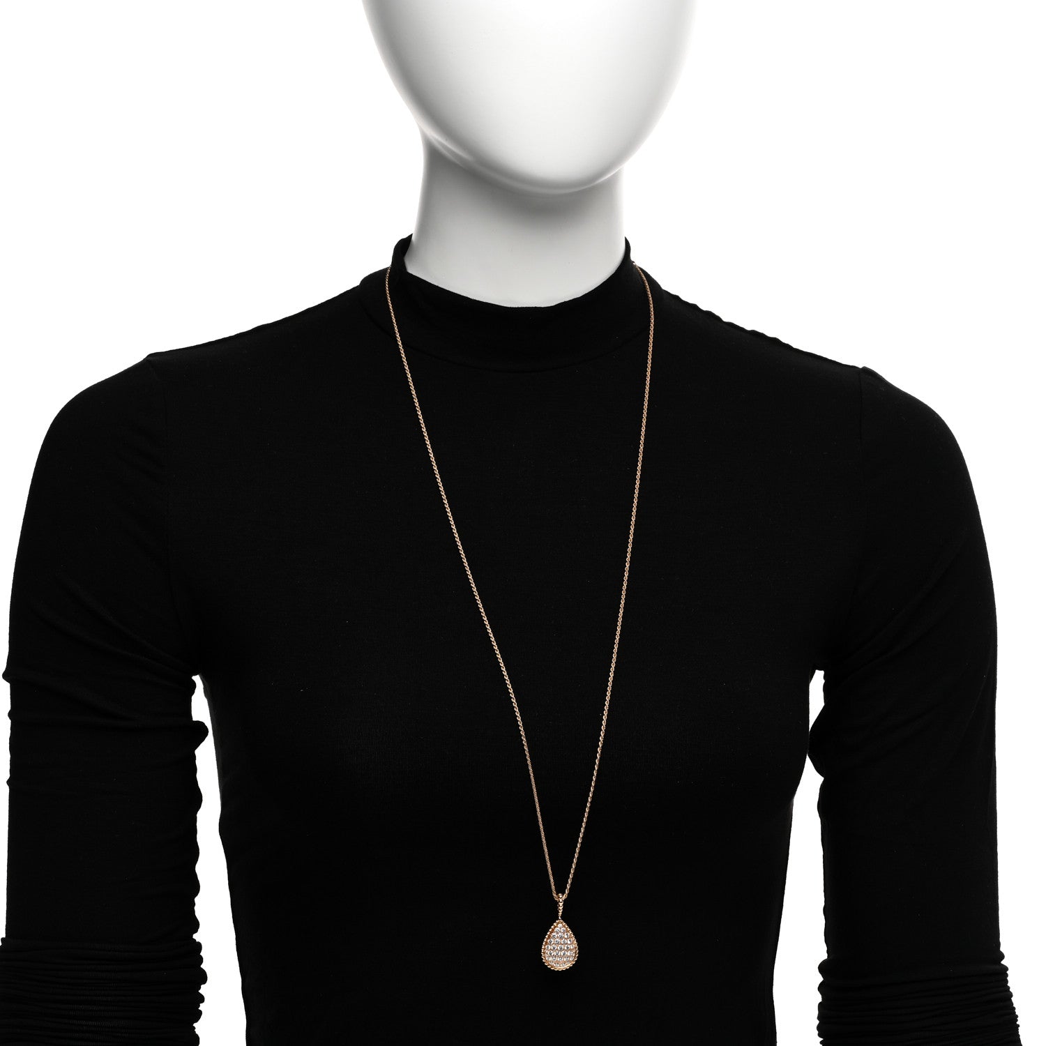 Boucheron 18K Yellow Gold Diamond L Serpent Boheme Necklace 2 of 4
